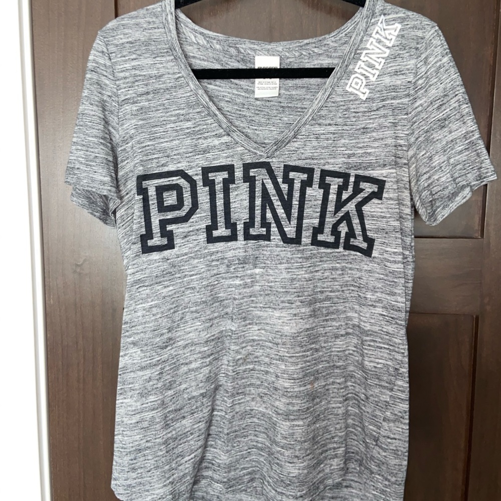 PINK graphic v-neck